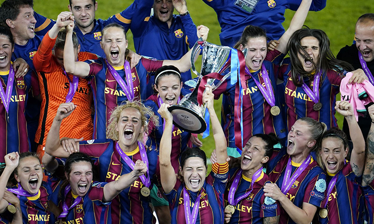 Brussel·les homenatjarà l'equip de futbol femení del Barça