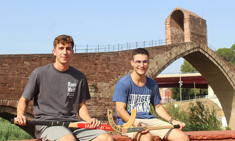 Arnau Miró i Biel Rius, de Martorell a la Bretanya francesa amb l’hoquei com a passió
