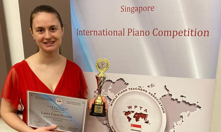 Primer premi a l'Àsia per la pianista vilanovina Laura Farré Rozada