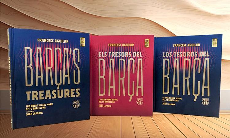 Francesc Aguilar presenta 'Los tesoros del Barça' a Madrid