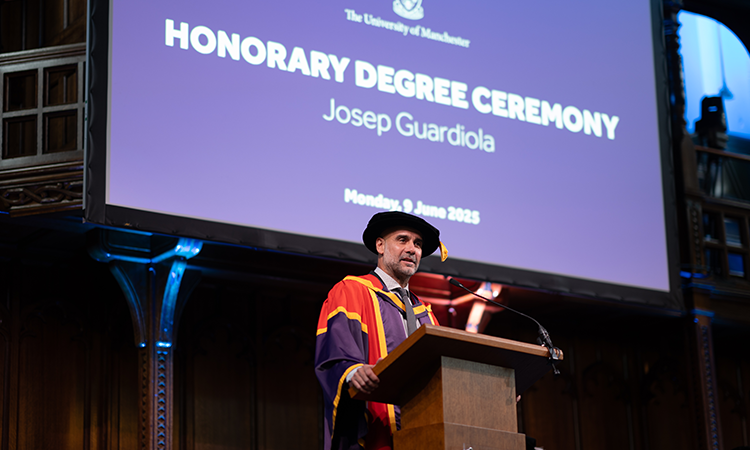 Pep Guardiola, investit honoris causa per la Universitat de Manchester