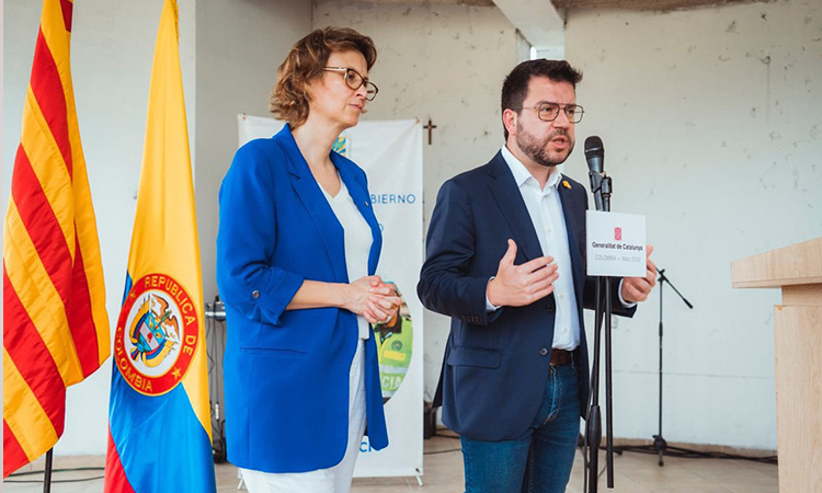 Aragonès anuncia una nova delegació de la Generalitat a Colòmbia