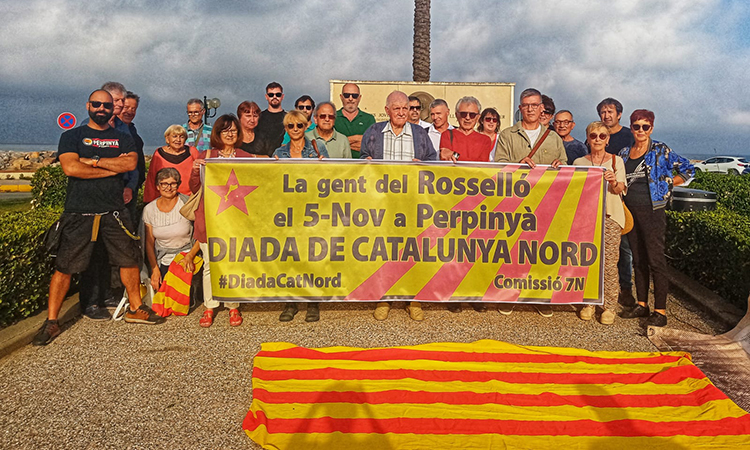 Manifestació a Perpinyà contra el tractat dels Pirineus