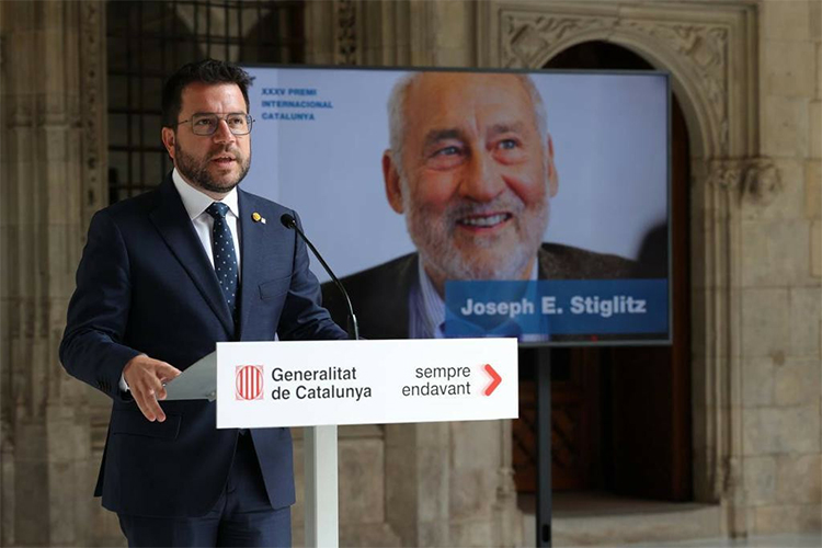 Joseph Stiglitz, guardonat amb el Premi Internacional Catalunya